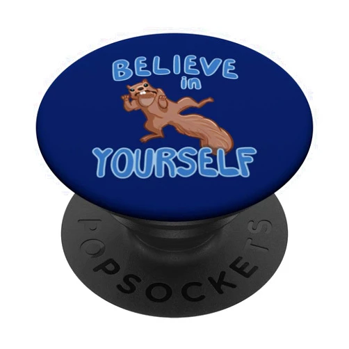 Character Alley Believe in Yourself Squirrel PopSockets Swappable PopGrip