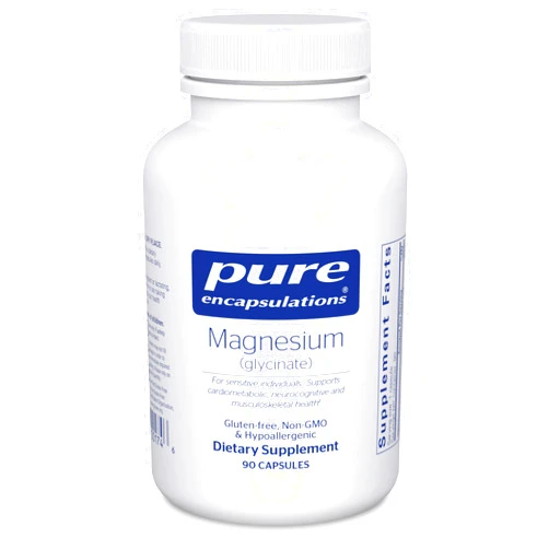 Pure Encapsulations Magnesium (Glycinate) - Supplement to Support Stress Relief, Sleep, Heart Health, Nerves, Muscles, and Metabolism* - with Magnesium Glycinate - 90 Capsules