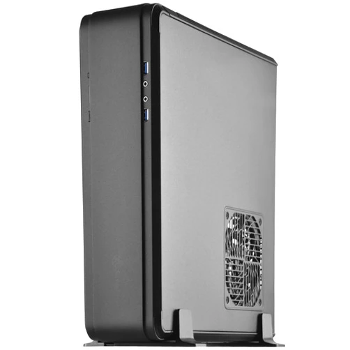 Silverstone FTZ01B-E Aluminum Unibody Mini-ITX Small Form Factor Computer Case with ATX Support in Black, SST-FTZ01B-E-X