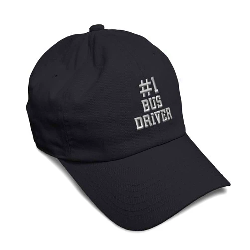 Speedy Pros Soft Baseball Cap Number #1 Bus Driver Embroidery Motor Vehicle Cotton Automobile Dad Hats for Men & Women