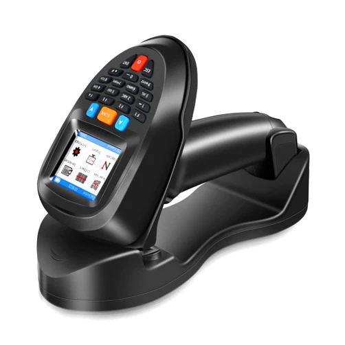 JRHC 1D 2D Wireless Barcode Scanner, JRHC Portable Inventory Scanner with Charging Dock Data Collector Barcode Reader Data Terminal 2 in 1 USB Connection & 2.4G Wireless Bar Code Scanners with 2.2