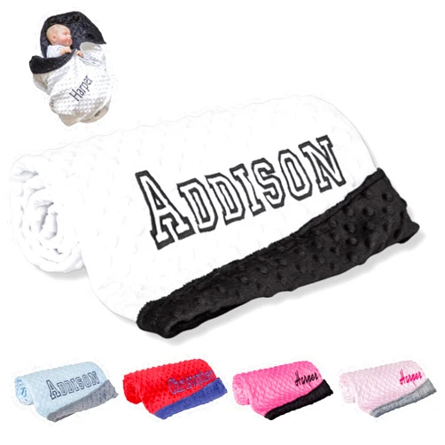 ABABY.COM aBaby Personalized Baby Blanket for Boys and Girls, Newborn Soft Custom Baby Blanket with Name - 30