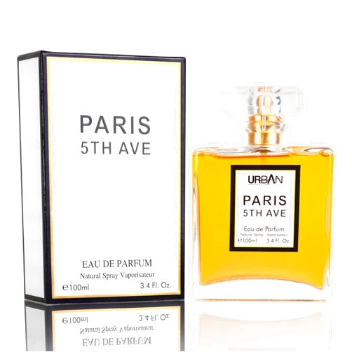 URBAN COLLECTION Paris 5th Avenue for Women Eau De Parfum - Top Notes of Aldehydes, Neroli, Ylang Ylang, Bergamot & Peach - Base Scents From Vetiver, Patchouli, Oakmoss, Sandalwood & Vanilla - Elegant 100ml Bottle