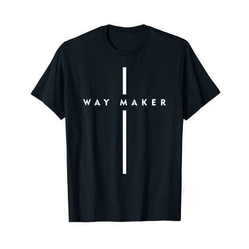 God is Good Christian Gifts and Apparel Waymaker Christian Tshirt Women Cross Shape Faith Gift Tee T-Shirt