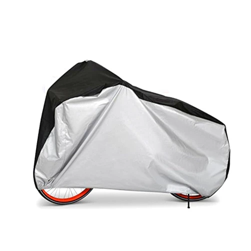 RAOXIO Bike Cover for Cannondale Mavaro Neo, 210D Tear-Resistant Oxford Cloth Rain And Wind Protection Outdoor Bike Cover With Lock Hole With Windproof Buckle Anti-Loss,B-Silver
