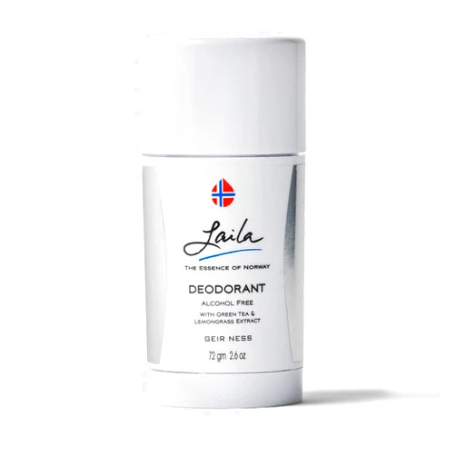 Geir Ness Laila Deodorant - With Green Tea And Lemongrass Extracts - Alcohol And Aluminum Free for Sensitive Skin - Long Lasting Fresh and Clean Scent