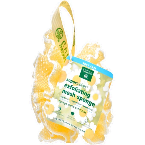 Earth Therapeutics Loofah, Super, Exfoliating, Mesh Sponge