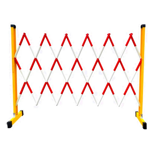 SDdPulse Retractable Traffic Fence, Expandable Metal Barricade Adjustable Fence Gate for Garage Store Streets (Rosso 1.2x2.5m)