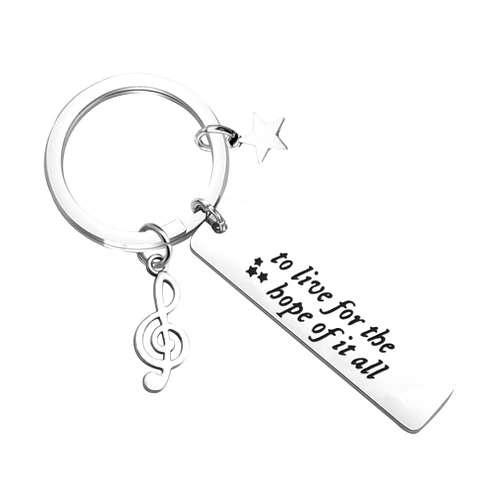 AKTAP Singer Fans Gifts Singer Album Keychain Song Lyric Keychain for Women Singer Inspired Keychain for Music Lover Gift
