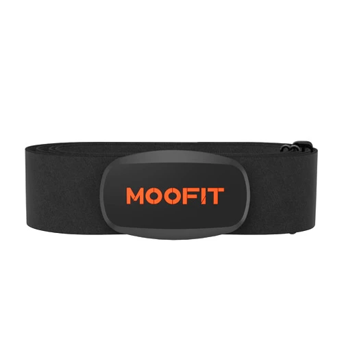 moofit Heart Rate Monitor Chest Strap Bluetooth/ANT+ Waterproof HR Monitor Chest Strap Heart Rate Monitor Compatible with Peloton, Zwift, Rouvy, TRX, Elite HRV, Peloton, Strava, DDP Yoga