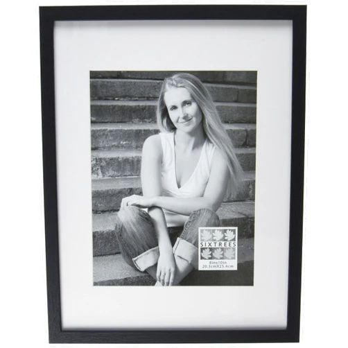 Sixtrees Logan 2 Black Matted Frame, 8x10