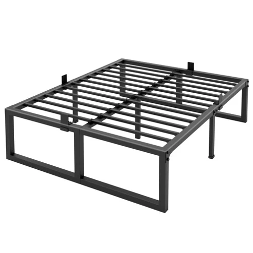 Yitong Angel Full Size Bed Frame, 18 Inch Heavy Duty Support 3500 lbs Metal Platform, No Box Spring Needed/Noise Free/Non-Slip/Steel Slat Support/Easy Assembly