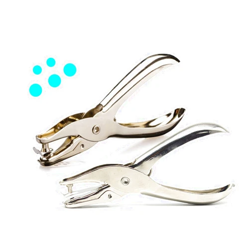 RUIFYRAY 1/4 and 1/8 Inch Small Single Hole Punch, 2 Pack Handheld Circle Shaped Hole Puncher with 8 Sheet Capacity for DIY Craft Paper, Tag & Ticket, Perfect for Home, Office, Back to School Supplies