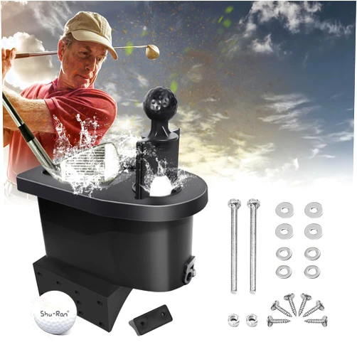 Shu-Ran Golf Cart Ball Washer and Club Cleaner Kit for EZGO, Club Car, Yamaha, Advanced EV, Star EV, Universal & Detachable
