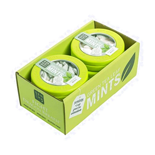 SENCHA NATURALS SEN CHA Naturals Green Tea Mints, Moroccan Mint, 1.2 oz (Pack of 6)