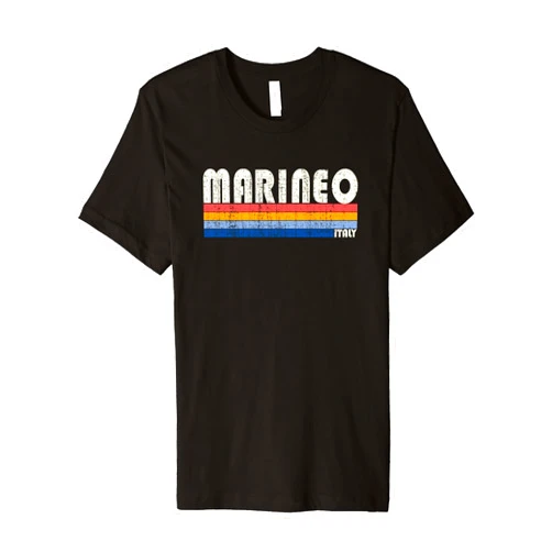 Retro Marineo, Italy Souvenirs Marineo, Italy Retro 70s 80s Style Premium T-Shirt