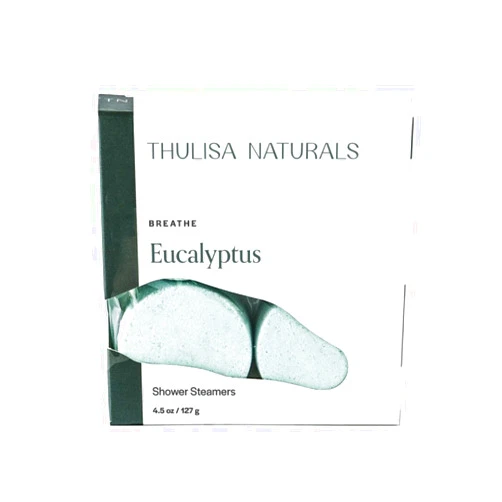Thulisa Naturals Eucalyptus Shower Steamers Aromatherapy | Organic Shower Bombs with Essential Oils | Self Care Christmas Birthday & Spa Gifts for Women & Men | Stocking Stuffers | 4 Pack