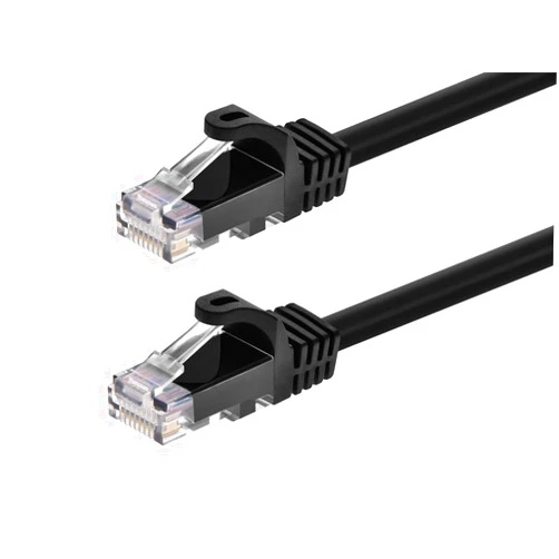 Monoprice Cat5e Ethernet Patch Cable - Snagless RJ45, 24AWG Stranded Pure Bare Copper Wire, 350Mhz, UTP, 14 Feet, Black - Flexboot Series