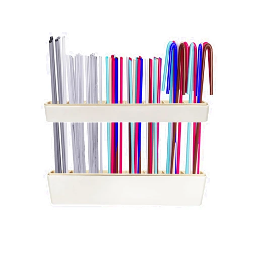 JZXFYSJYW Straw Holder Detachable and Washable Organizer for Reusable Straw Holder for Cabinet Straw Storage Container for Kitchen Counter and Cupboard (Pure)