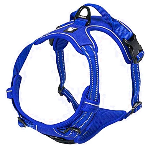 TRUE LOVE Adjustable No-Pull Dog Harness Reflective Pup Vest Harnesses Comfortable Control Brilliant Colors Truelove TLH5651(Royal Blue,XS)