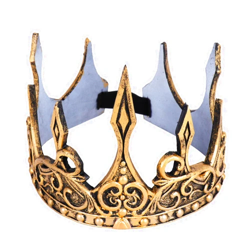 DothRayan King Crown for King Men Crown for Boys Kids, Royal Gold Foam King Crown Headband Boys Cosplay Crown Prop Party Favors King Crown for Men Prom Party.