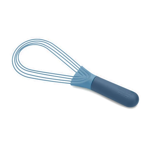 Joseph Joseph 981000 Twist Whisk 2-In-1 Collapsible Balloon and Flat Whisk Silicone Coated Steel Wire, Sky