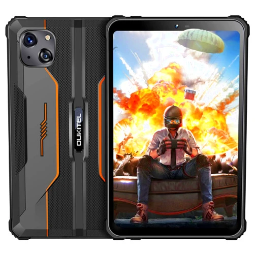 OUKITEL RT3 Rugged Android 12 Tablet, 8 Inch Waterproof-Tablet, Octa Core 7GB+64GB 1TB Expandable,5150mAh Battery Industrial Tablet PC, 16+8MP Camera, IP68&IP69K Tablets, 4G Dual SIM/5G WiFi/BT5.3/GPS