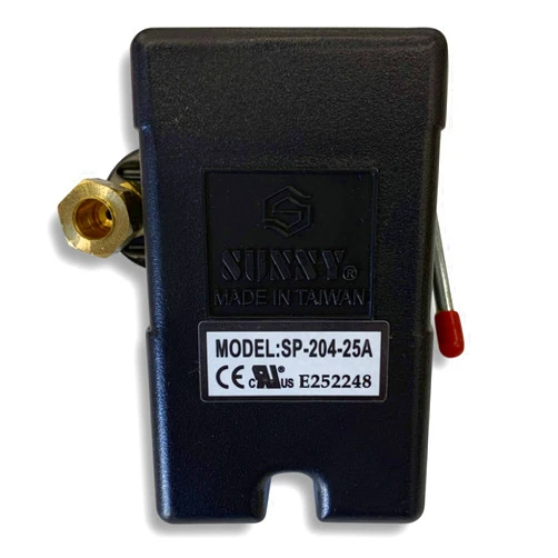 Sunny Health & Fitness New Heavy Duty Pressure Switch for Air Compressor 25 amp 95-125 Four Port Connection w/unloader & on/off lever - free shipping