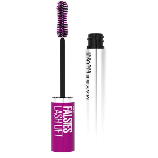 Maybelline The Falsies Lash Lift Washable Mascara Volumizing, Lengthening, Lifting, Curling, Multiplying, Eye Makeup, Blackest Black, 1 Count