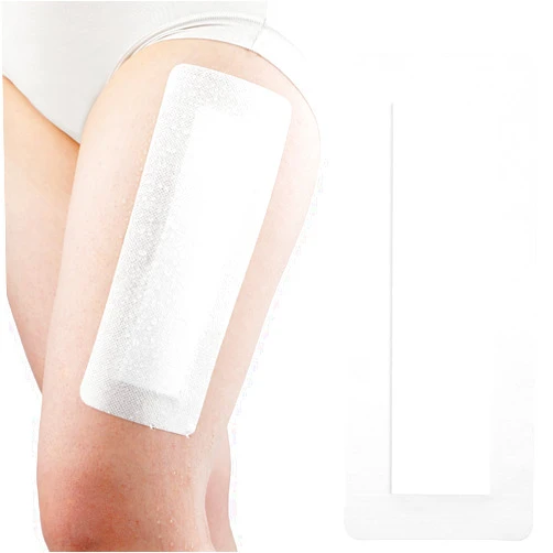 GoToHere Breathable Waterproof Adhesive Island Dressing for Knee/Hip Replacement Wound Incisions Bandages Bordered Gauze 4