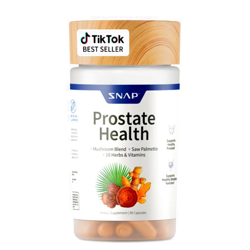 Snap Supplements Prostate Health Support Supplement, Saw Palmetto for Men Plus Stinging Nettle Root, Magnesium Citrate, Zinc and Plant Sterols, Supports Male Urinary Tract Health, 90 Capsules