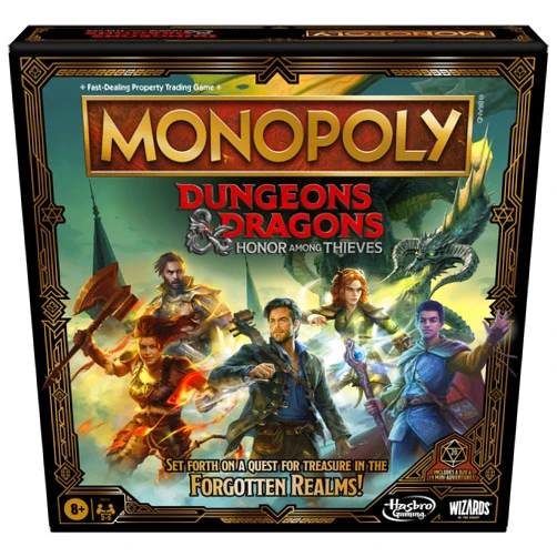 Monopoly Hasbro Gaming Monopoly Dungeons & Dragons: Honor Among Thieves Game, Inspired by The D&D Movie, Monopoly D&D Board Game for 2-5 Players, Ages 8 and Up