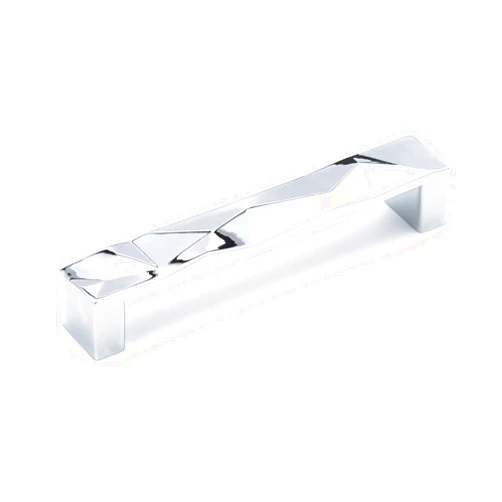 Richelieu Hardware BP4789128140 Monza Collection 5 1/16-inch (128 mm) Center-to-Center Chrome Modern Cabinet and Drawer Pull Handle for Kitchen, Bathroom, and Furniture