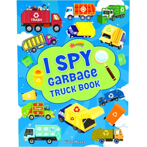 Viola Massy I Spy Garbage Truck Book: Pages with Fun Activity for Kids Ages 2-5