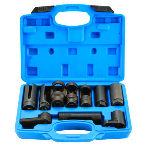 DASBET 10pcs Oxygen Sensor Socket Set Sensor Oil Pressure Sending Unit Socket Set Universal Sockets O2 Sensor Tool Set