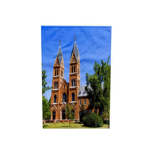 3dRose 15x22 Hand Towel - Assumption Abbey, Richardton, North Dakota, USA - US35 CHA0284 - Chuck Haney Abbeys