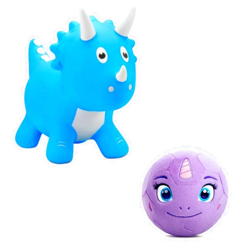 VangeBow Dinosaur Bouncy Animal & Unicorn Indoor Soccer Ball