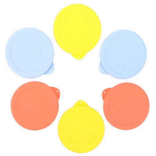 Purekra 100mm Silicone Lids for Weck Jars，6 Pack Reusable Silicone Covers Replacement Lids for Weck Jars, Microwave & Dishwasher Safe, Fits Models 738, 739, 740, 741, 742, 743, 744, 745, 748, 974