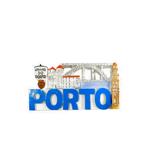Wedarego Portugal 3D Porto Fridge Magnet Souvenir Gift,Resin Handmade Porto Refrigerator Magnet Home & Kitchen Decoration Collection
