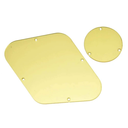 Dopro LP Rear Control Switch Plate Cavity Cover For USA Les Paul Gold Mirror