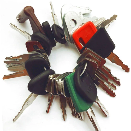 N/J 30 Keys Heavy Equipment/Construction Ignition Key Set for Kubota CAT Volvo Case JD