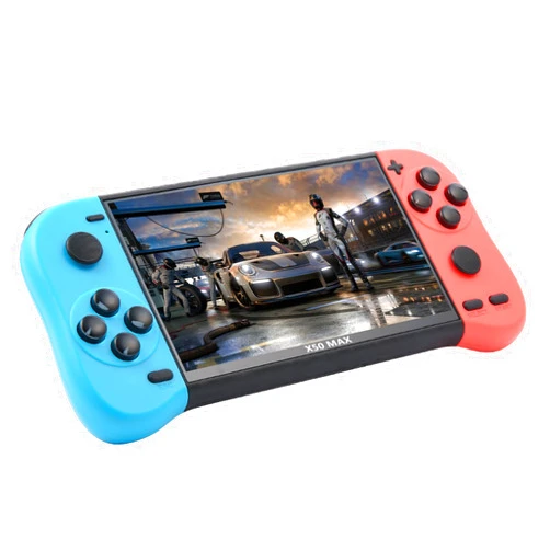 FAITDER- X50MAX 5.1 Inch HD Screen Handheld Game Console Built-in Free 10000+ Game Support PS1/Arcade And Dozens Of Other Emulators Support Two-Player Vs Video Game Consoles, Kids Adult Birthday Gifts