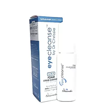 Chrissanthie Eye Cleanse Foam Eyelid Cleanser with Tea Tree 80 milliliters - All-in-one Supreme Eyelash Extensions Cleanser and Makeup Remover