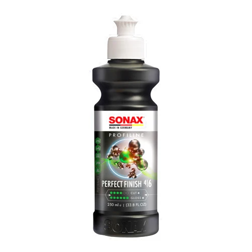 SONAX Perfect Finish 250ml | Scratch and Swirl Remover Polish | Machine Polish | Paint Correction Polish | High Gloss | Black Paint Polish | No Fillers Paint Correction | 8.45 fl. Oz