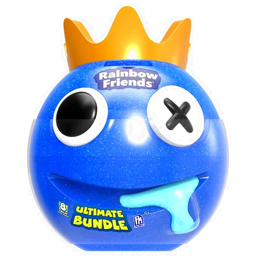 Rainbow Friends Blue Ultimate Head Bundle (Piggy Bank Case w/ 8 Items, Series 1) [Online Exclusive]