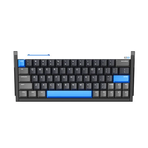 iQunix EZ63 Esports Gaming Keyboard, 60% RGB Mechanical Keyboard, 64 Keys with Magnetic Jade Switches, Rapid Trigger, Adjustable Actuation, Double Shot PBT Keycaps, for Win/Mac Laptop PC