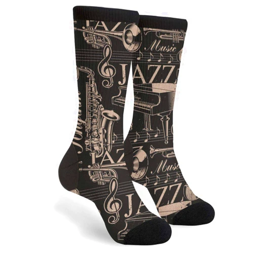 YISHOW Cool Design Socks Men's Women's Crew Socks Funny Crazy Novelty Socks