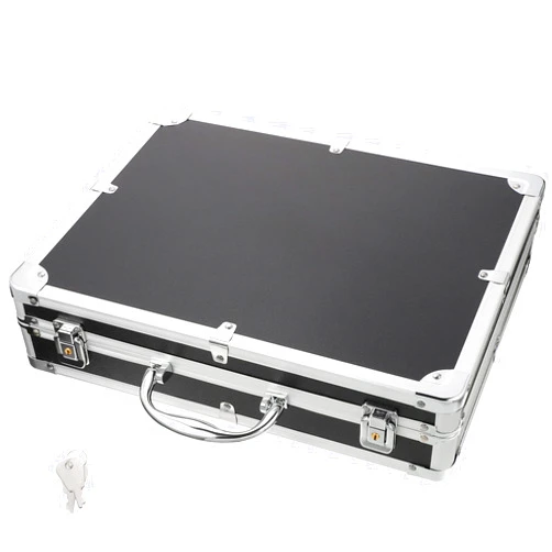 ERINGOGO Aluminum Briefcase - 11 Inch Hard Laptop Briefcases with Key Lock, Multifunctional Attache Case