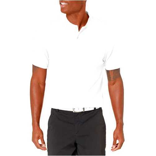 PGA TOUR Men's Pique Short Sleeve Golf Polo Shirt with Casual Collar