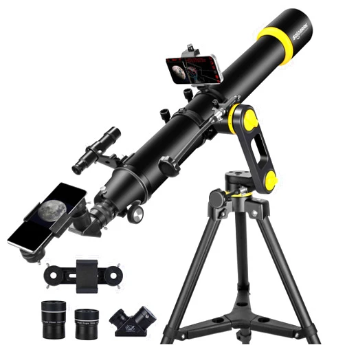 SOLOMARK Telescope, Telescopes for Adults Astronomy Professional, 90mm Aperture 1000mm High Powered Telescope for Beginners & Kids with Precision Adjustment Vertisteel AZ Mount Tripod Phone Adapter
